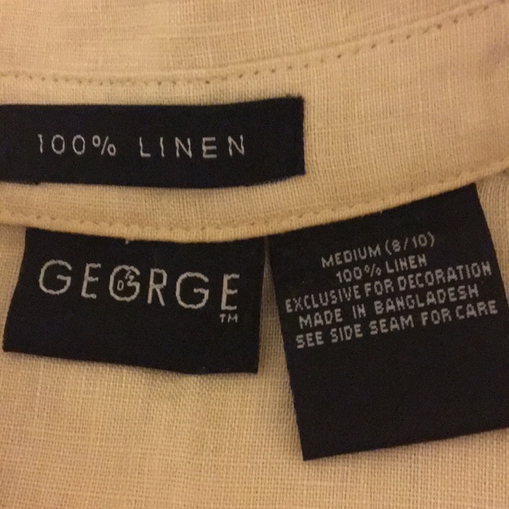 EUC - sleeveless linen button down! - Picture 2 of 2